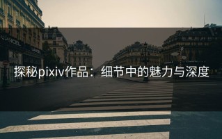 探秘pixiv作品：细节中的魅力与深度