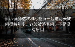 pixiv画师这次和标签页一起这两天被问得特别多，这波被追着问，不是没有原因