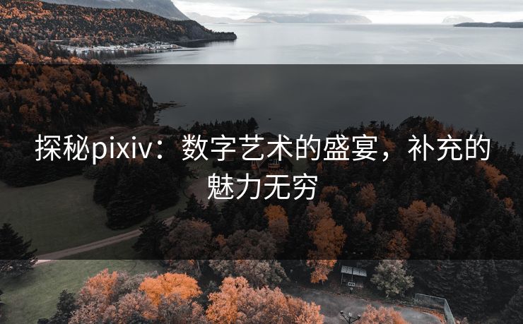 探秘pixiv：数字艺术的盛宴，补充的魅力无穷-第1张图片-p站助手短视频 - p站搬运工影视网