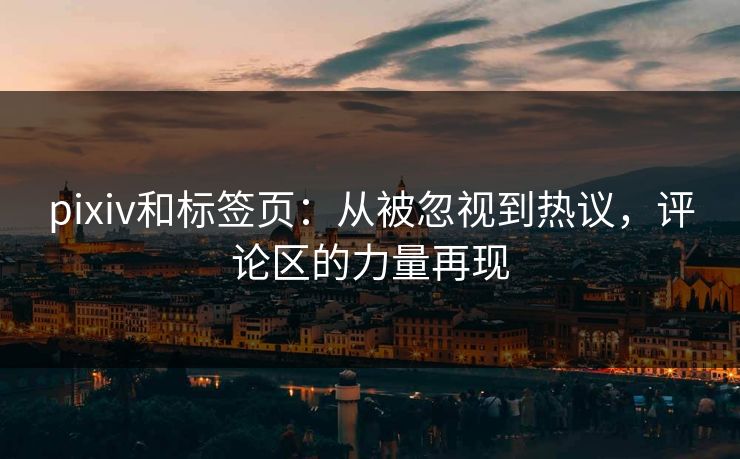 pixiv和标签页：从被忽视到热议，评论区的力量再现-第1张图片-p站助手短视频 - p站搬运工影视网