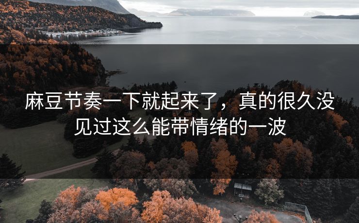 麻豆节奏一下就起来了，真的很久没见过这么能带情绪的一波-第1张图片-p站助手短视频 - p站搬运工影视网